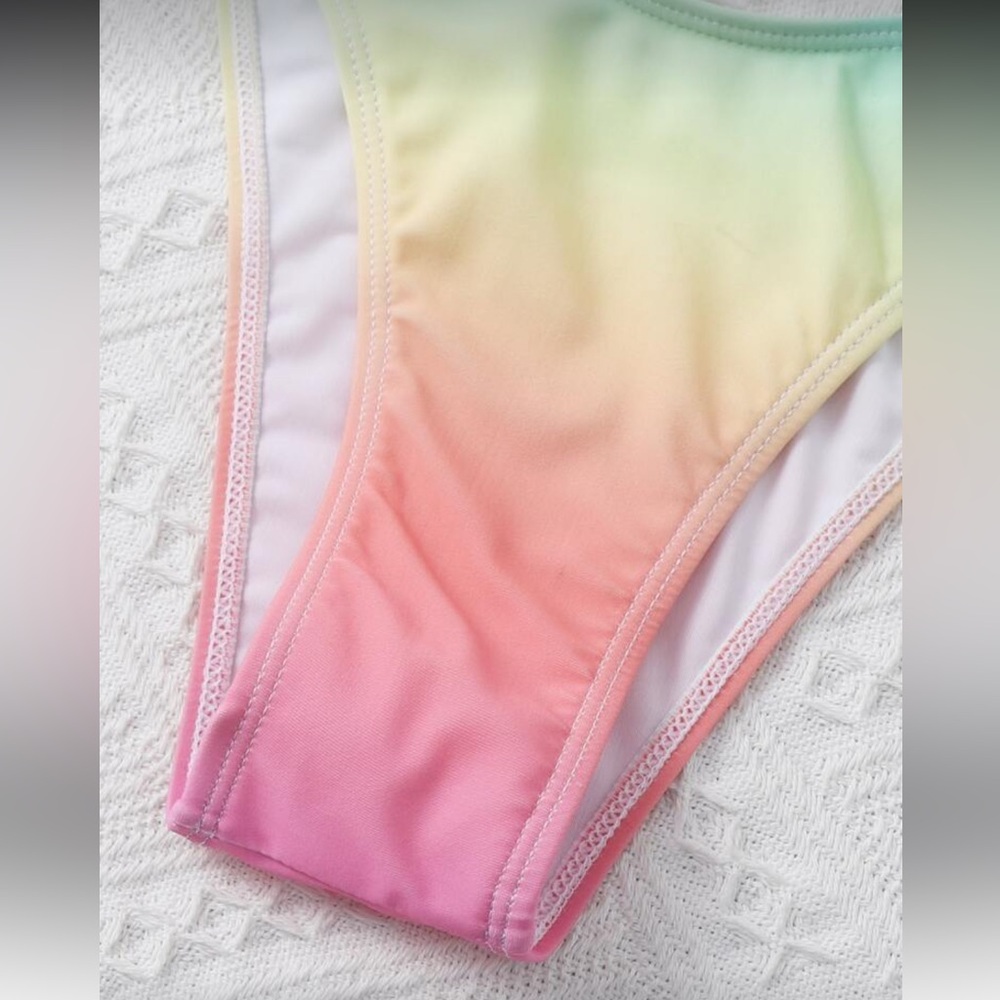 Multicolor Gradient Bikini Set - Picture 4 of 5